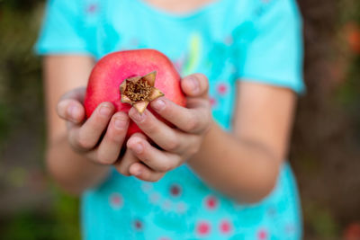 Close-up of girl holding ice cream