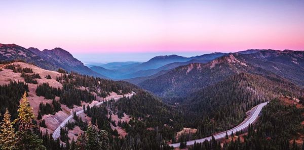 Scenic view of mountains