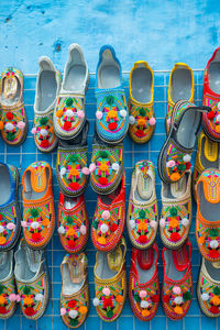 Traditional moroccan slippers in different colors for sale