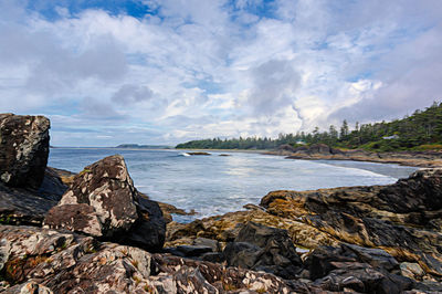 Scenic view of sea against sky