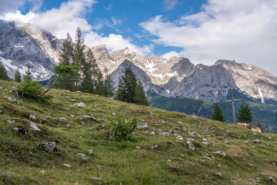 Scenic view of landscape against sky