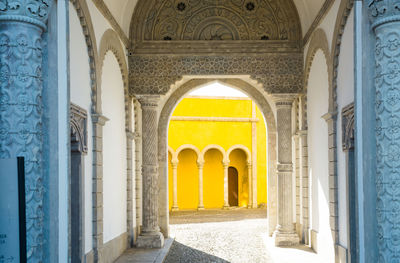 Corridor of historic building