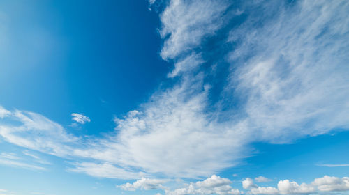 Low angle view of clouds in sky