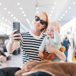 Young woman using mobile phone