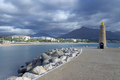 Scenic view of sea against sky