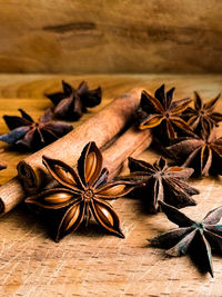 Cinnamon sticks and star anise