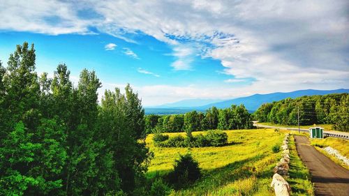 Scenic view of landscape against sky