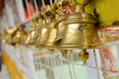 Around the dhari devi temple are hanging thousands of bells, which have been donated by devotees