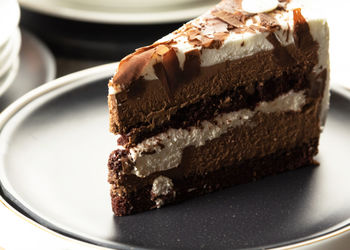 Close-up of cake in plate