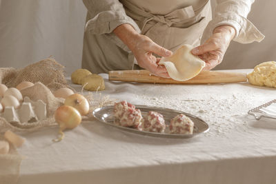 Close-up of food on table