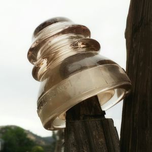 Low angle view of metallic structure