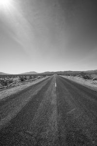 Road against sky