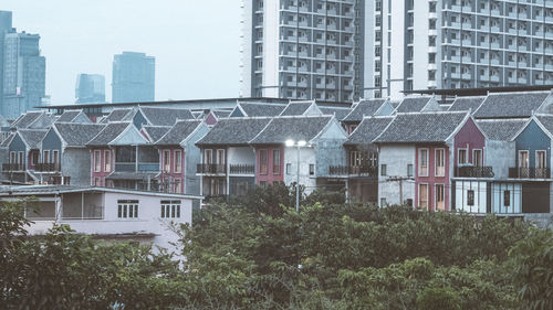 View of residential buildings