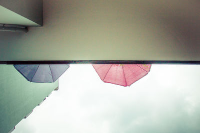 Low angle view of built structure against sky