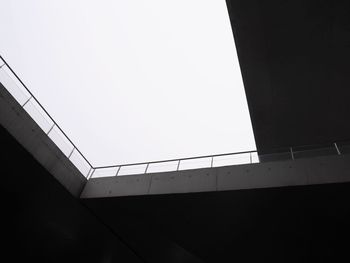 Low angle view of built structure against clear sky