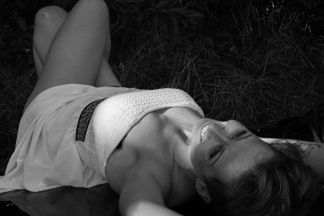 lying down
