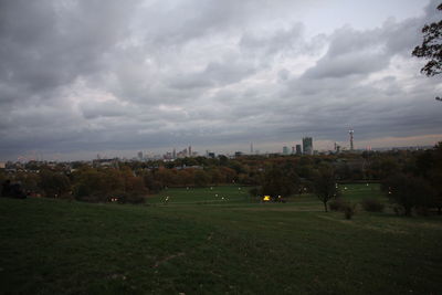 View of cityscape against sky