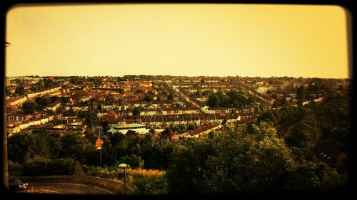 Cityscape at sunset