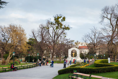 Group of people in park