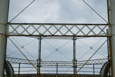 Low angle view of bridge against sky