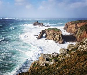 Scenic view of sea against sky