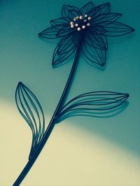 Close-up of flowers over white background