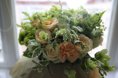 Close-up of rose bouquet