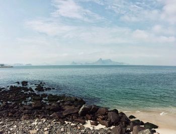 Scenic view of sea against sky