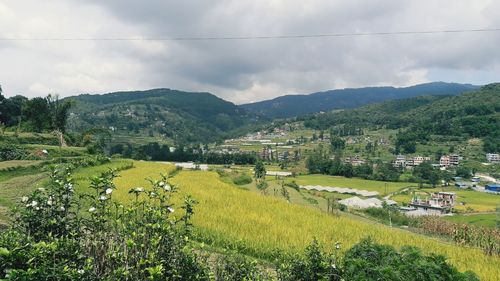 Scenic view of landscape against sky