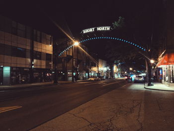 City street at night