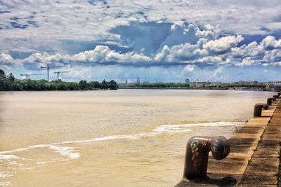 Scenic view of sea against sky