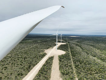 Wind farm in big lake texas