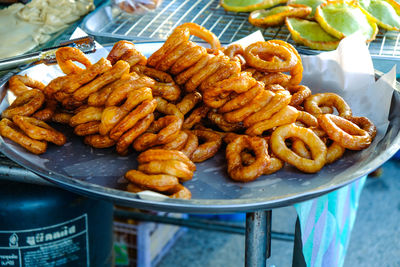 Close-up of meat on plate