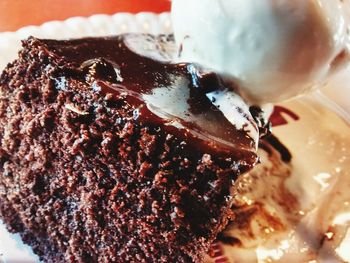 Close-up of sweet food on plate