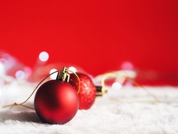 Close-up of strawberry on table