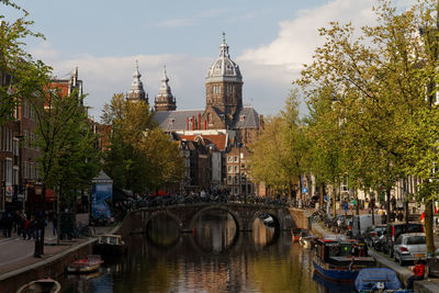 Panoramic view of cathedral against sky in city