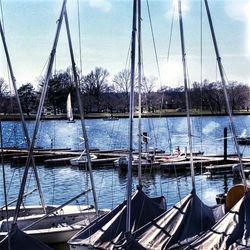 Sailboat in calm sea