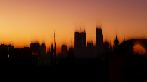 Skyline at sunset