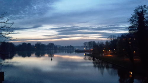 Scenic view of river against sky