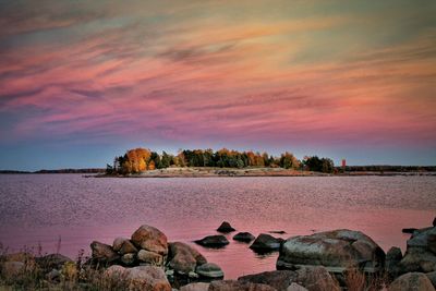 Scenic view of sunset