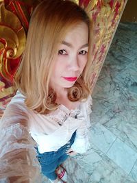 Portrait of beautiful woman