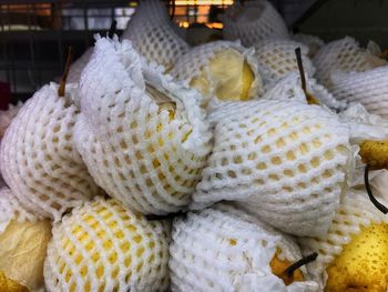 Close-up of yellow for sale in market