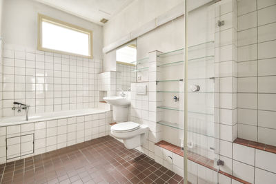 Interior of bathroom