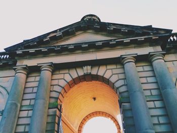 Low angle view of historical building