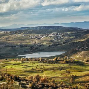 Scenic view of landscape against sky