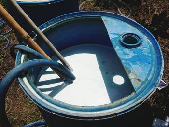 High angle view of playground