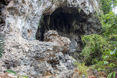 Scenic view of rock formations