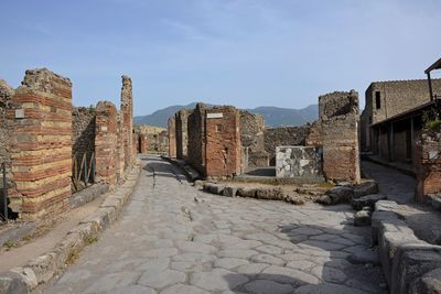 Ancient pompeii is a vast archaeological site, once a thriving and sophisticated roman city, 
