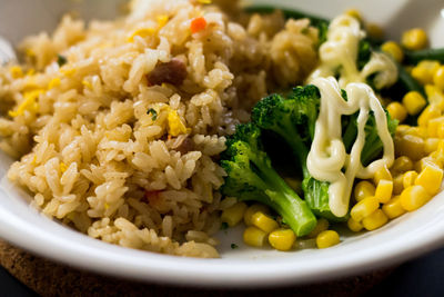 Close-up of food in plate