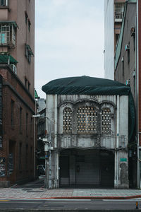 Low angle view of building against sky